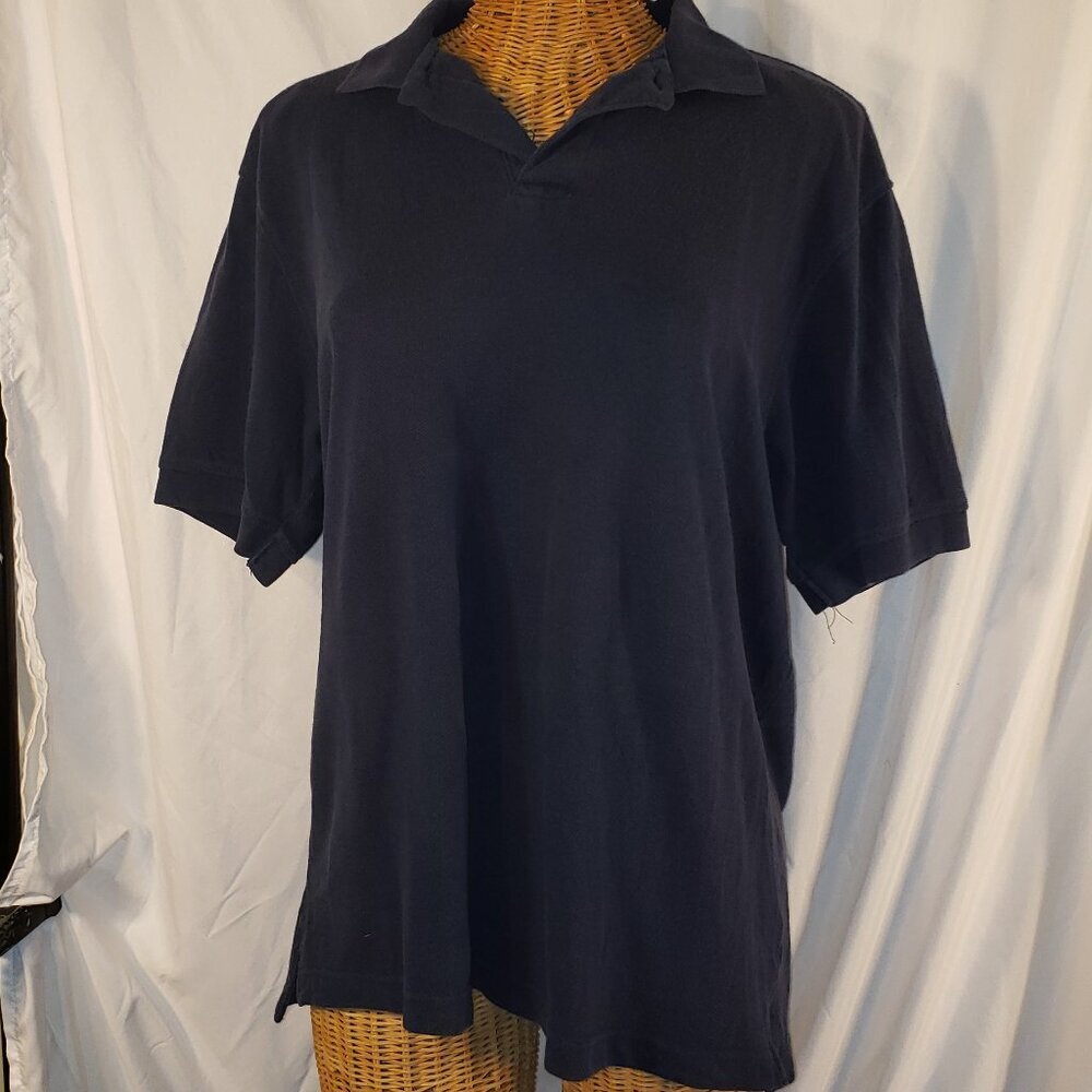 Carolina Bay Men's Blue Short Sleeve Polo Shirt - Size M